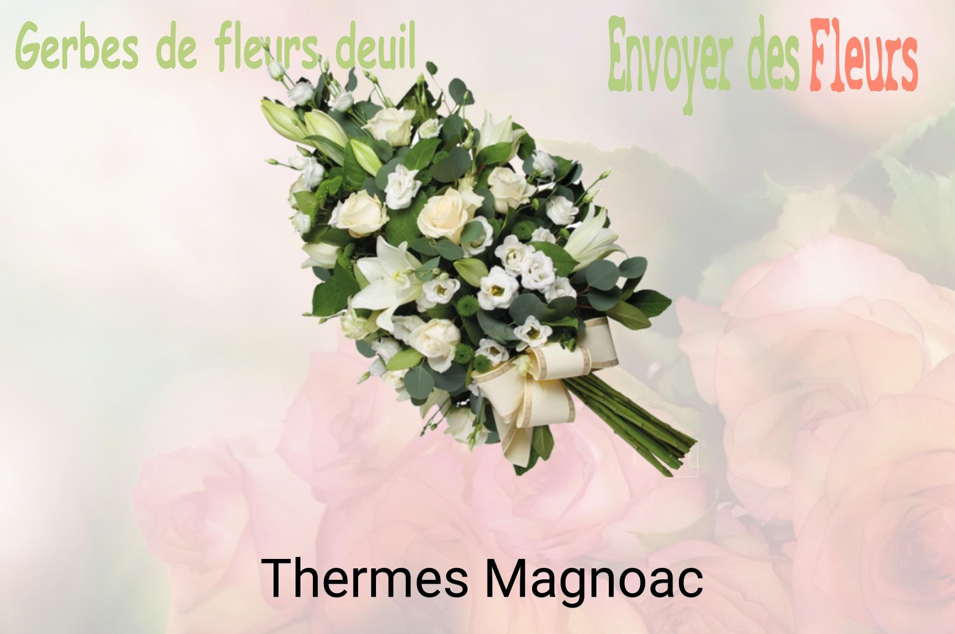 Gerbe de fleurs de deuil livrée à Thermes-Magnoac